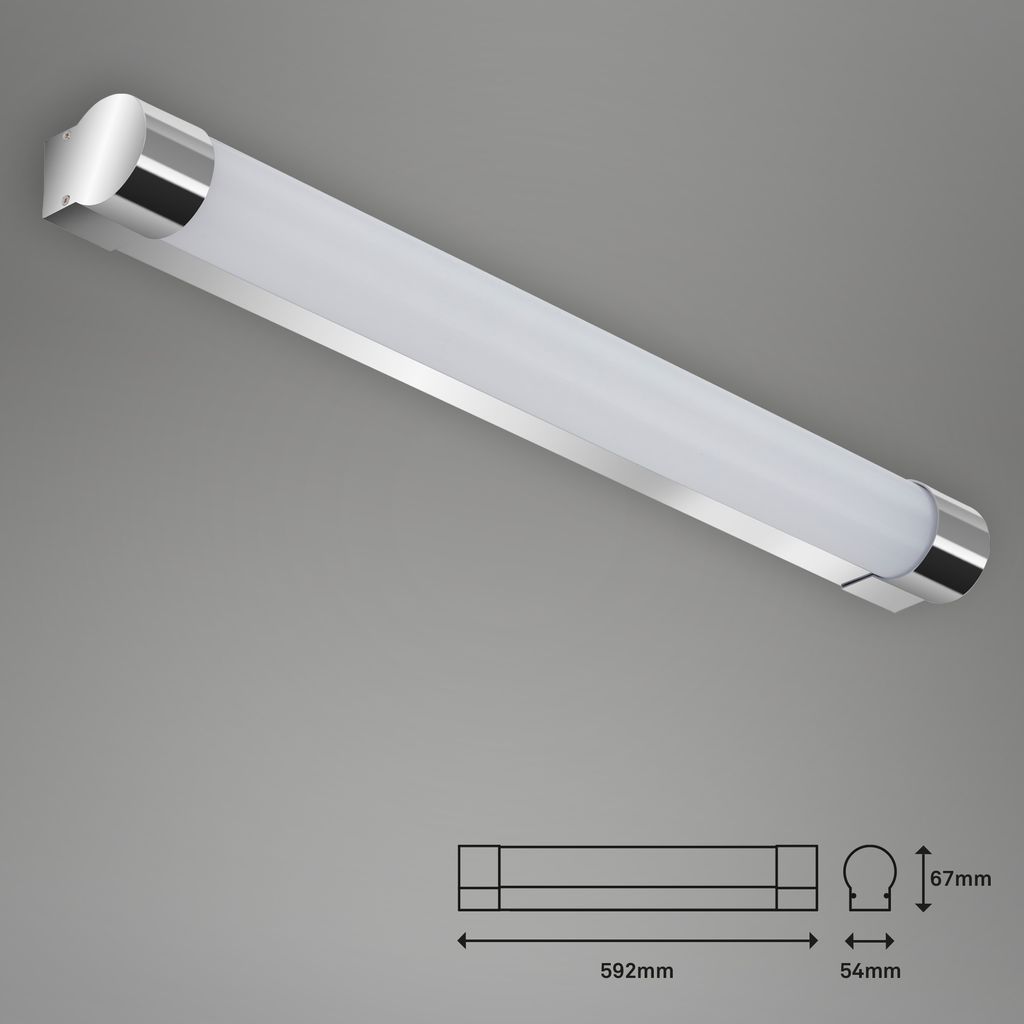 LED Luce a parete 59,2 cm 10W 1200lm cromo